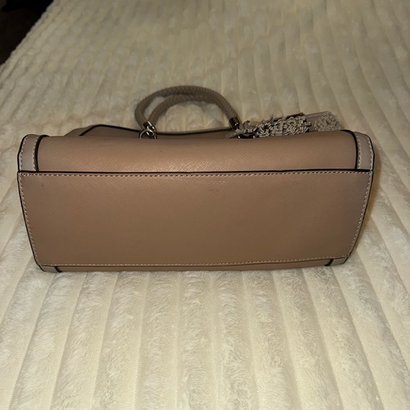 Guess Beige Handbag with Tassel Accents - Picture 4 of 8
